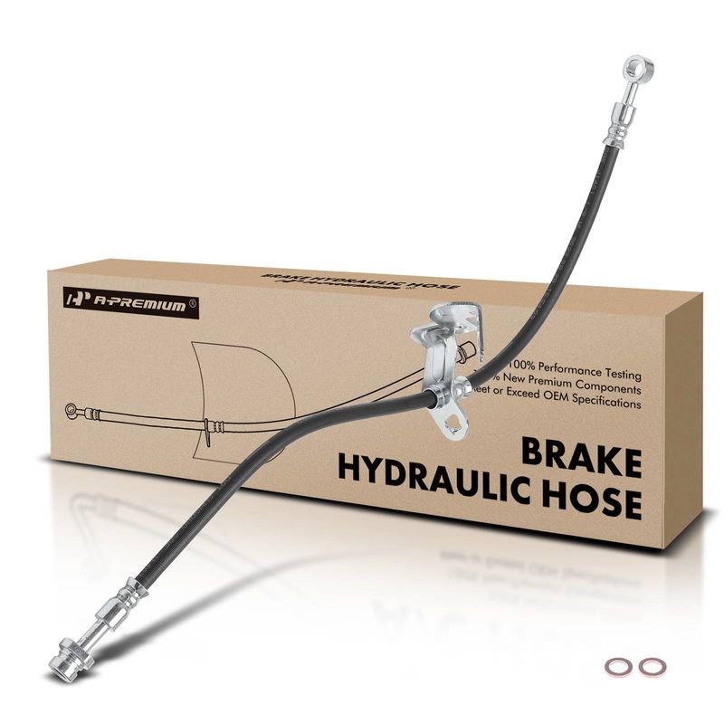 Front Driver Brake Hydraulic Hose for Hyundai Santa Fe Santa Fe Sport 13-18 XL