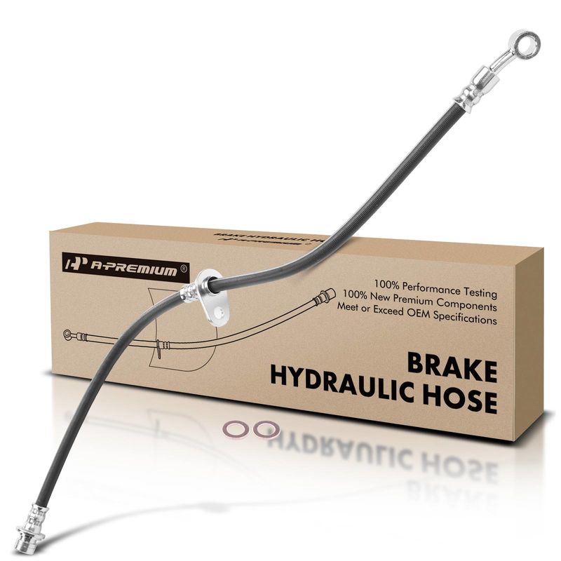 Front Driver Brake Hydraulic Hose for Acura ILX 13-21 Honda Civic 12-15 L4 2.4L
