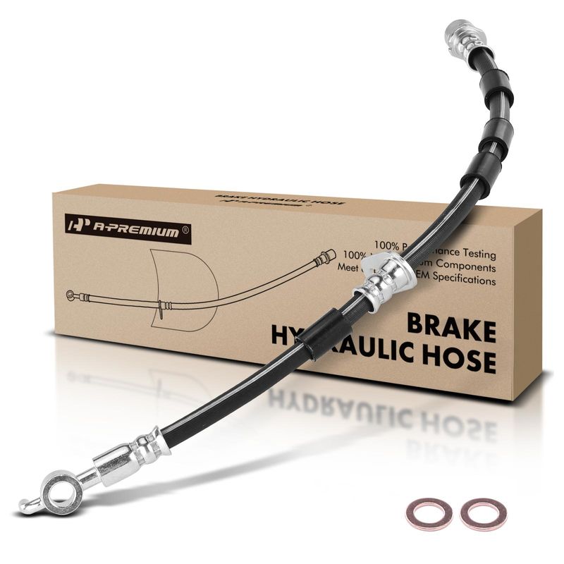 Front Driver Brake Hydraulic Hose for Ford Fiesta 2011-2019 L3 1.0L L4 1.6L