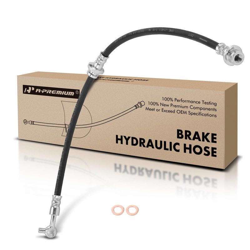Front Passenger Brake Hydraulic Hose for Nissan Maxima 2009-2014 V6 3.5L Petrol