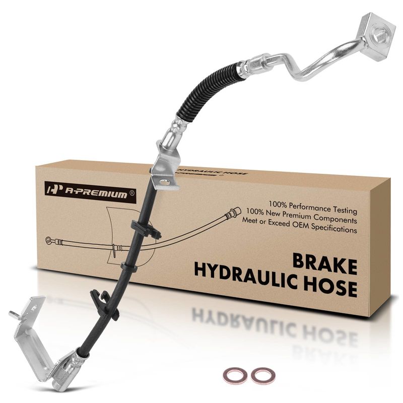 Front Driver Brake Hydraulic Hose for Ford Mustang 2005-2014 4-Wheel ABS
