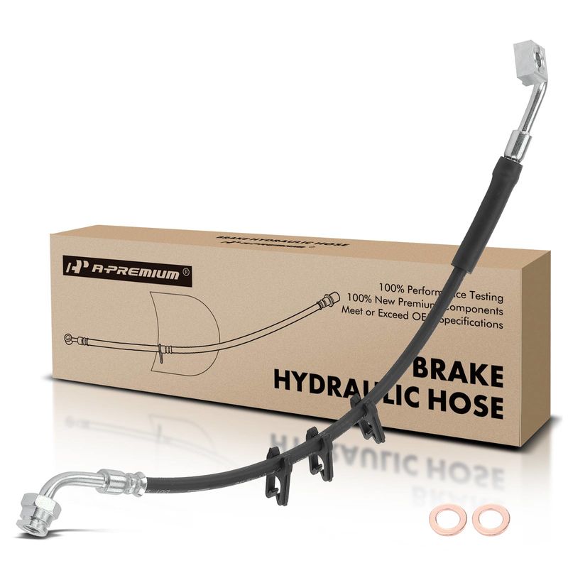 Front Driver Brake Hydraulic Hose for Ford E-250 E-350 E-450 Econoline Super Duty