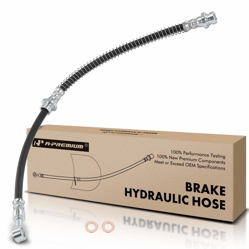 Front Driver or Passenger Brake Hydraulic Hose for Volvo S40 2000-2004 V40 1.9L