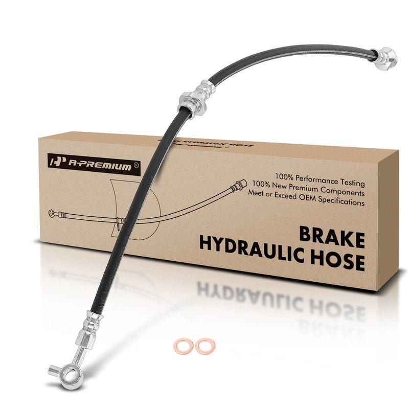 Front Driver Brake Hydraulic Hose for Nissan Maxima 2009-2014 V6 3.5L Petrol