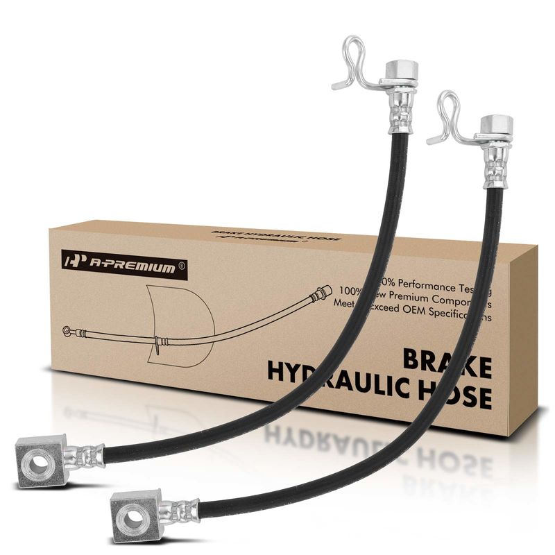 2Pcs Rear Outer Brake Hydraulic Hose for Ford F-150 2009 2010 2011