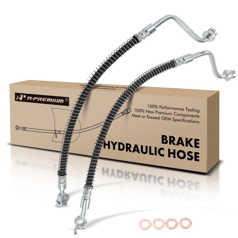 2Pcs Rear Brake Hydraulic Hose for Hyundai Santa Fe 2007-2012 Kia Sorento