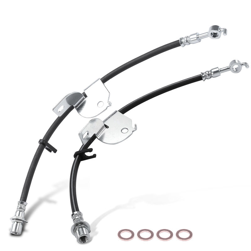 2Pcs Front Brake Hydraulic Hose for Ford F-150 2012 2013 2014
