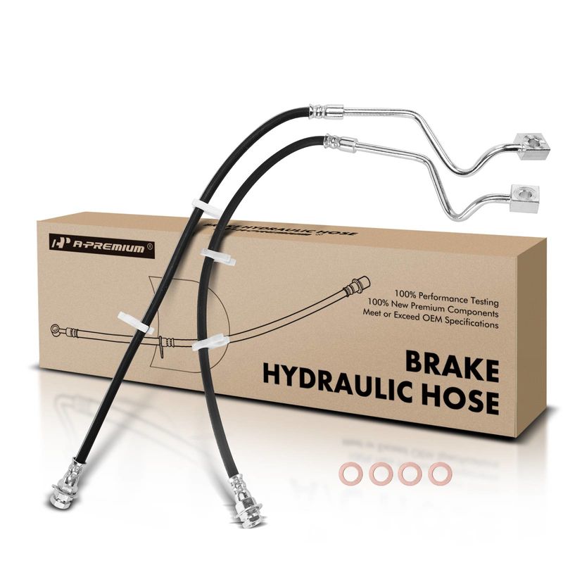 2Pcs Front Brake Hydraulic Hose for Ford F-250 F-350 Super Duty 1999-2004