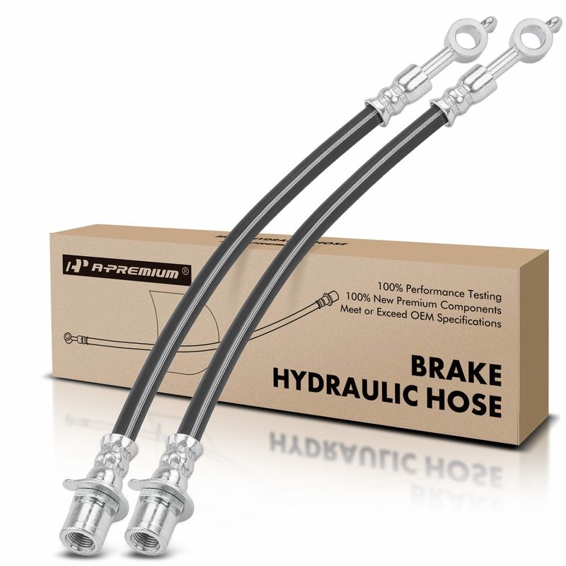 2Pcs Rear Brake Hydraulic Hose for Ford Fusion 2009-2012 Lincoln MKZ