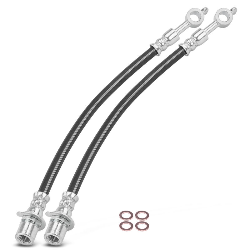 2Pcs Rear Brake Hydraulic Hose for Ford Fusion 2009-2012 Lincoln MKZ