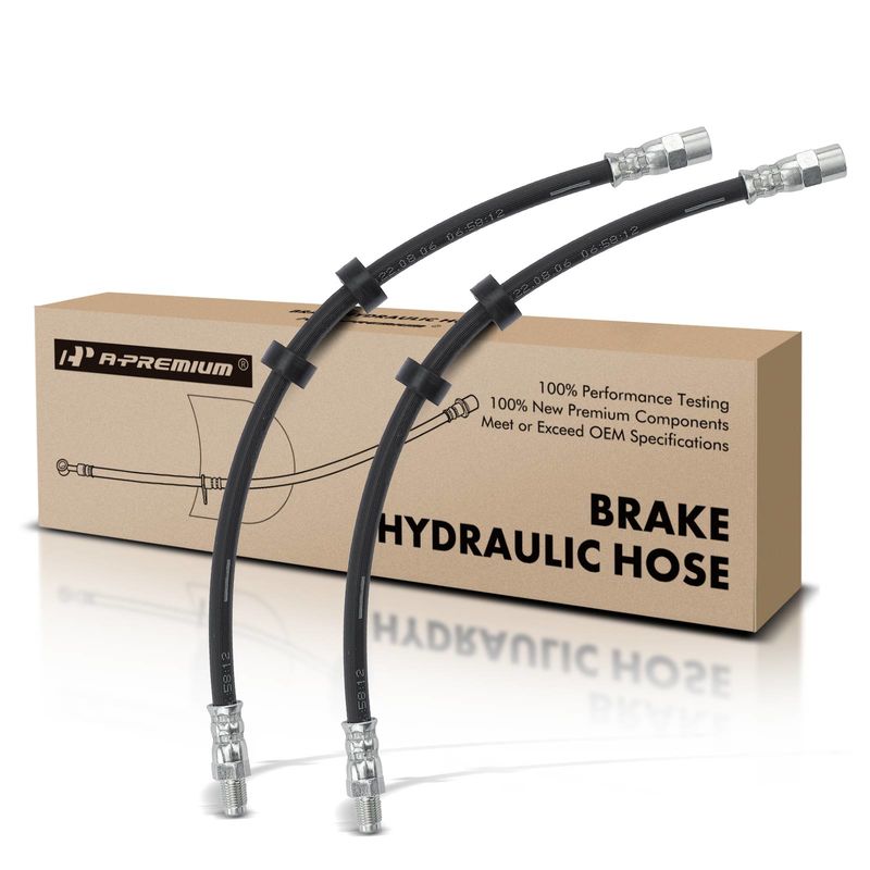 2Pcs Front Brake Hydraulic Hose for Volvo 740 780 850 940 960 S70 V70