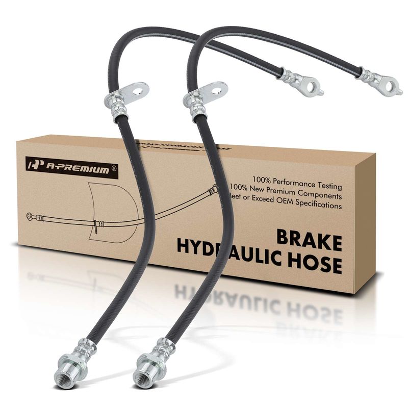 2Pcs Front Brake Hydraulic Hose for Toyota Corolla 09-19 Matrix Pontiac Vibe