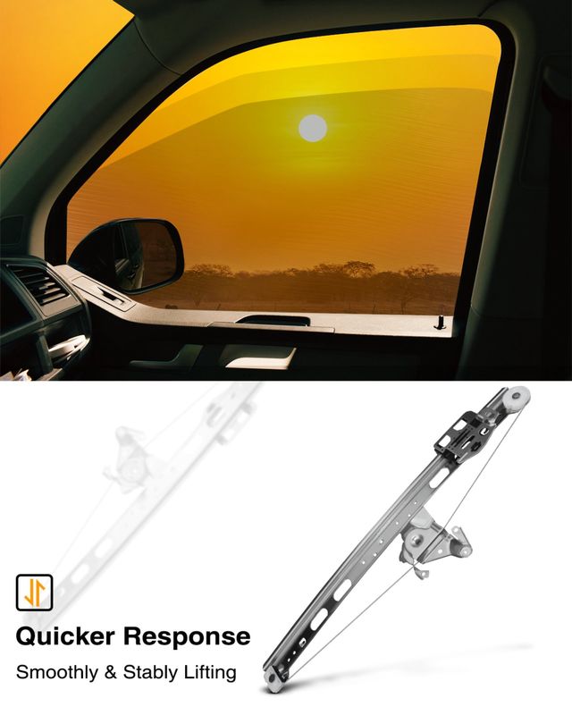Rear Passenger Power Window Regulator without Motor for Mercedes-Benz ML320 W163
