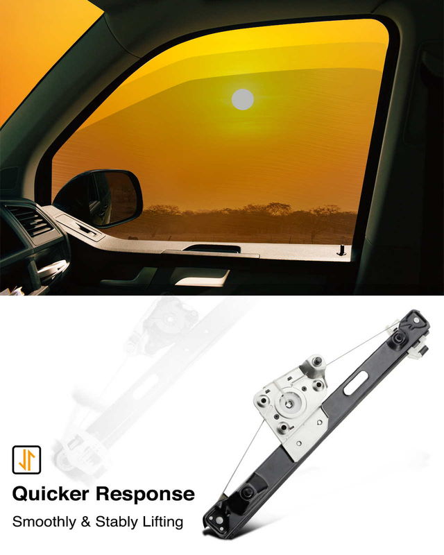 Rear Passenger Power Window Regulator without Motor for BMW E90 E91 323i 325i