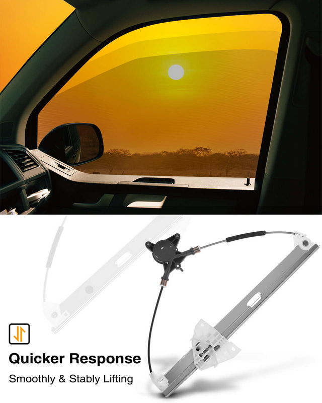 Rear Driver Power Window Regulator without Motor for Mazda CX-9 2007-2015