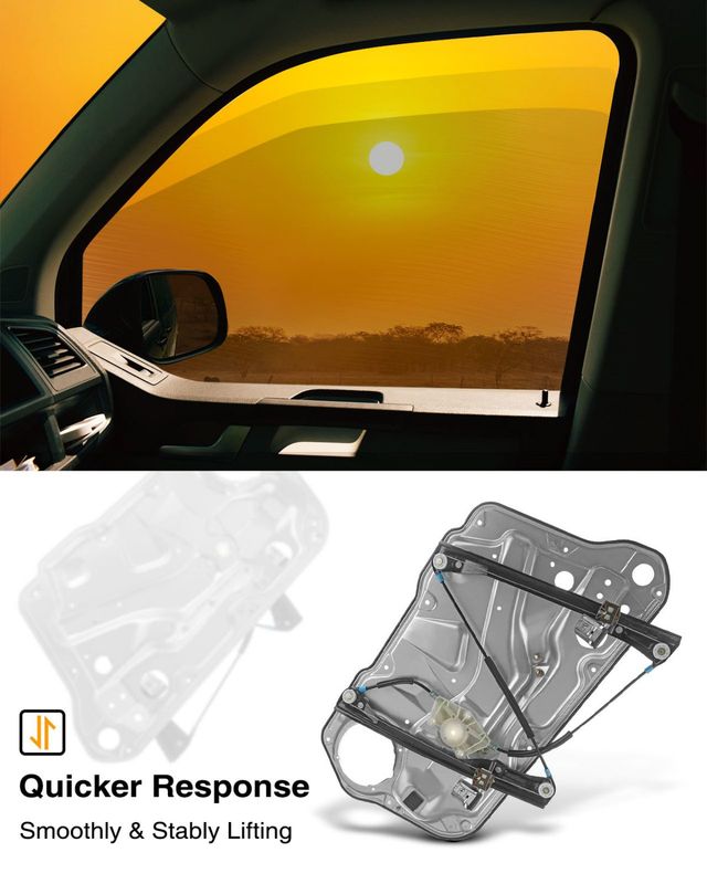 Front Passenger Power Window Regulator without Motor for VW Golf 1999-2006 2010