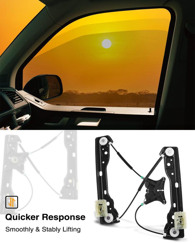 Rear Passenger Power Window Regulator without Motor for Jeep WK2 Grand Cherokee