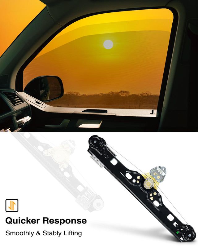 Rear Passenger Power Window Regulator without Motor for Mercedes-Benz C240 C320