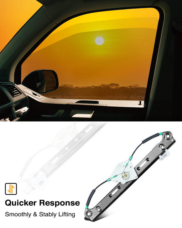 Rear Driver Power Window Regulator without Motor for BMW E83 X3 2004-2010
