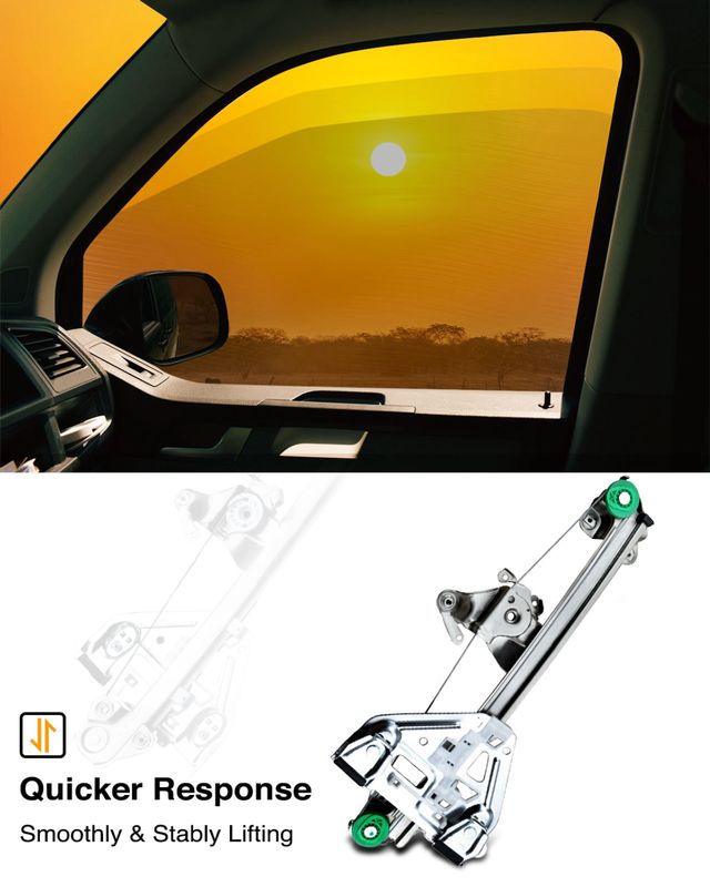 Rear Driver Power Window Regulator without Motor for Cadillac CTS 2003-2007