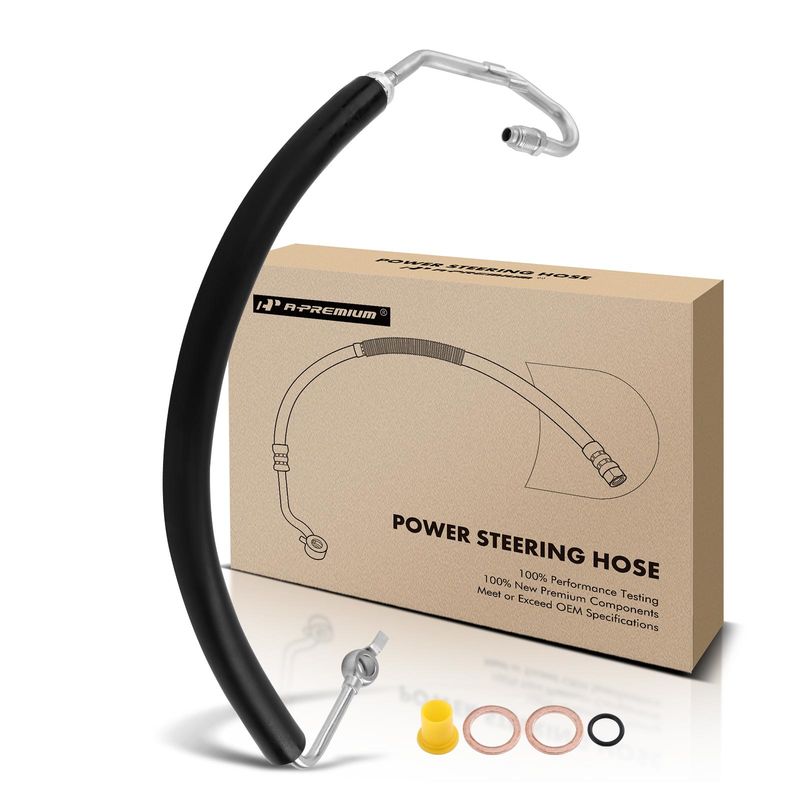 Power Steering Pressure Line Hose Assembly for Volkswagen Touareg 2005-2006 4.2L