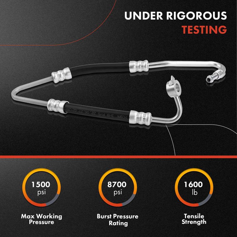 Power Steering Pressure Line Hose Assembly for Audi Q7 2007-2009 V8 4.2L
