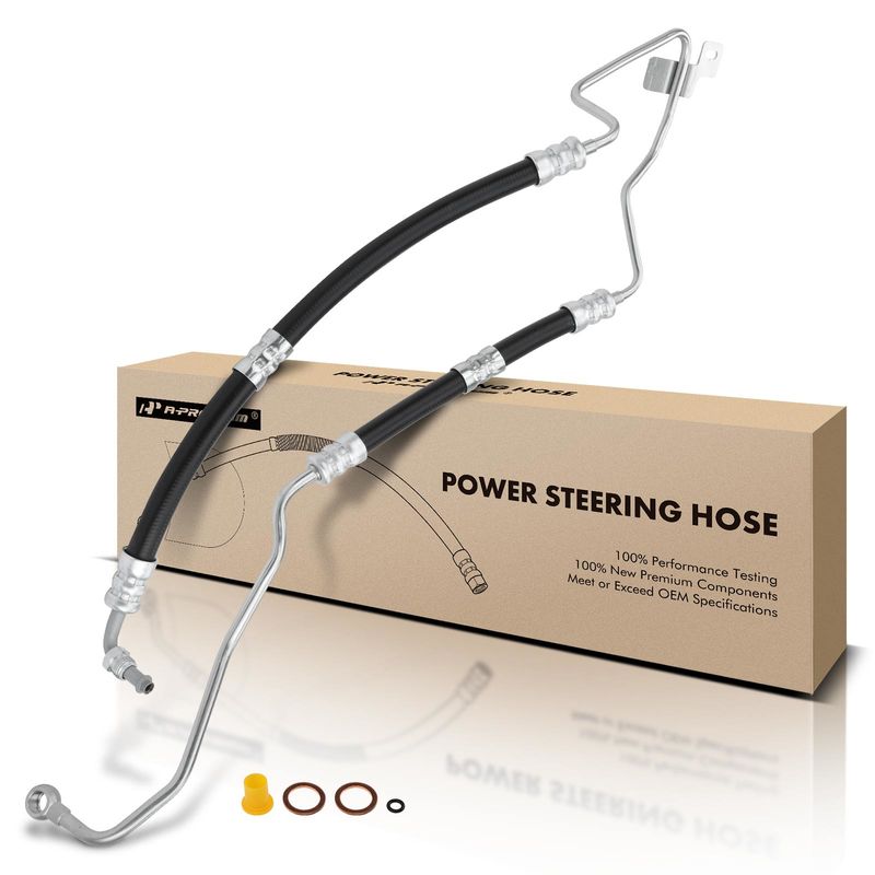Power Steering Pressure Line Hose Assembly for BMW 525i 04-05 530i 03-05 Lower