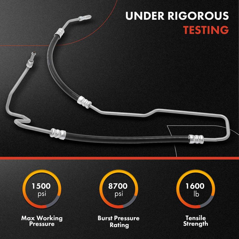Power Steering Pressure Line Hose Assembly for Jeep Grand Cherokee 06-10 6.1L