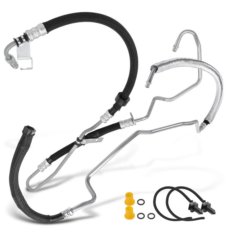 2x Power Steering Pressure & Return Line Hose Assembly for Volvo XC90 2007-2014