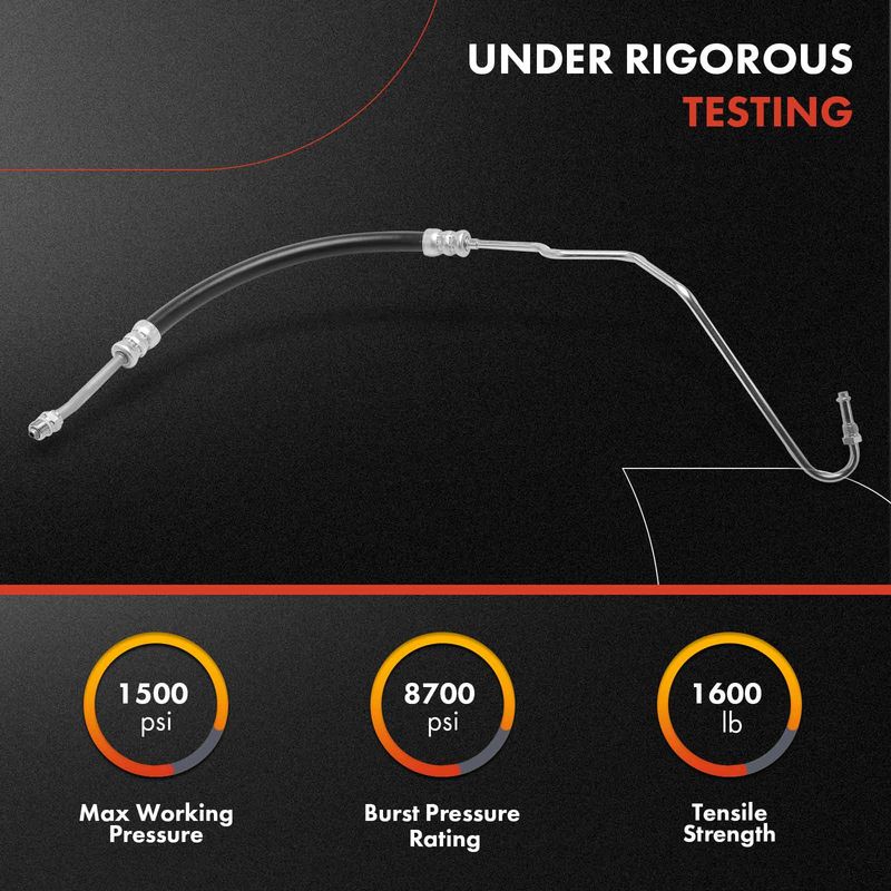 Power Steering Pressure Line Hose Assembly for Ford E-150 E-250 E-350 Econoline