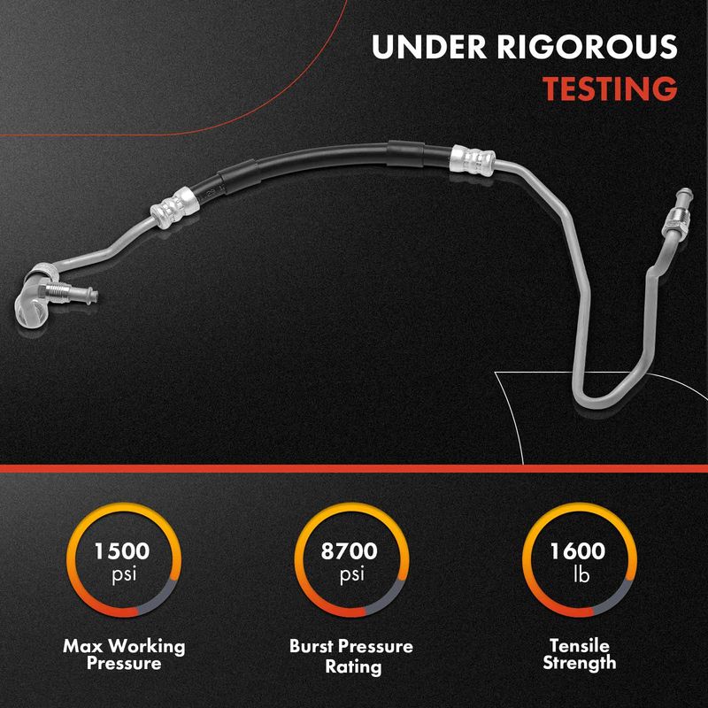 Power Steering Pressure Line Hose Assembly for Jeep Wrangler 2012-2018 V6 3.6L