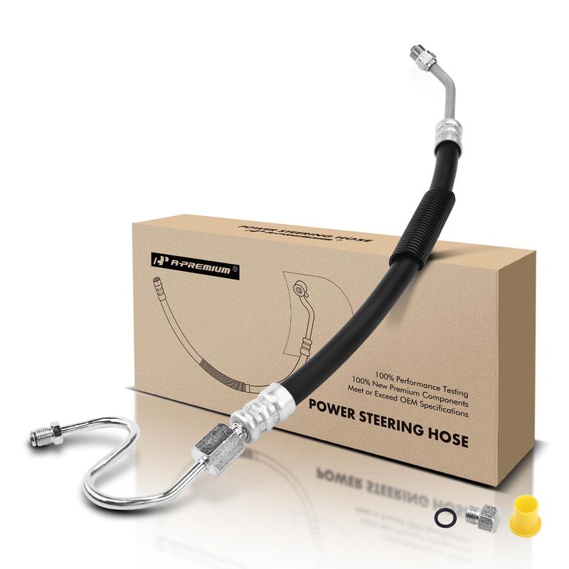 Power Steering Pressure Line Hose Assembly for Ford F-150 1990-1992 F-250 Bronco