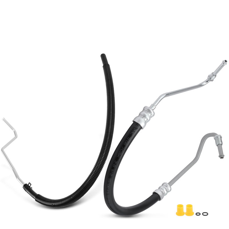 2x Power Steering Pressure & Return Line Hose Assembly for Ford F-250 Super Duty