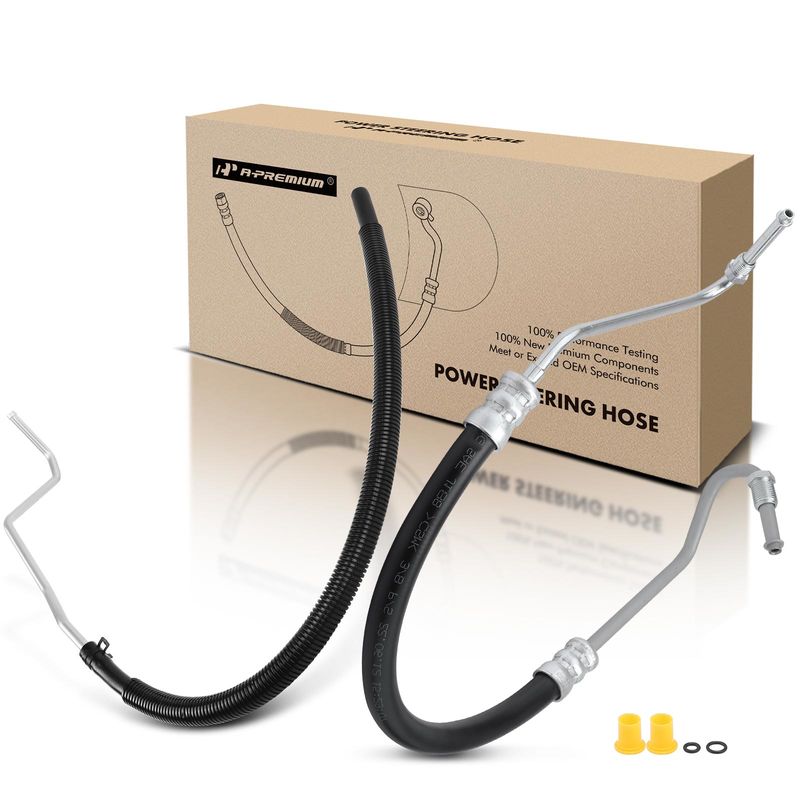 2x Power Steering Pressure & Return Line Hose Assembly for Ford F-250 Super Duty