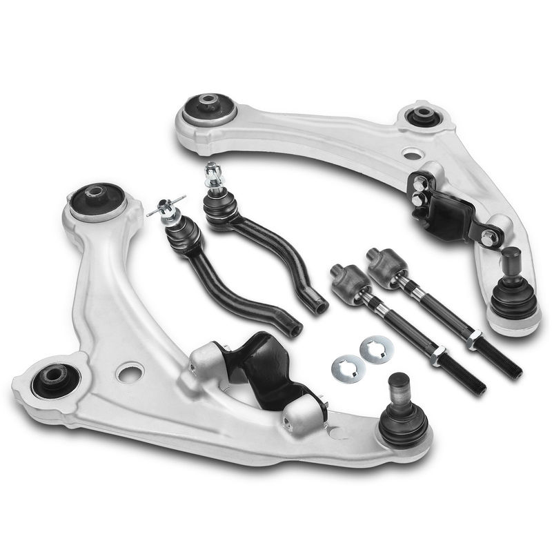 6x Front Lower Control Arm with Ball Joint Tie Rod End for Nissan Altima 07-13