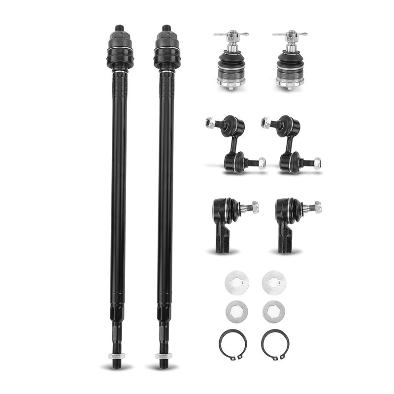 8x Front Stabilizer Bar Link & Tie Rod End Ball Joint for Honda Civic Acura EL