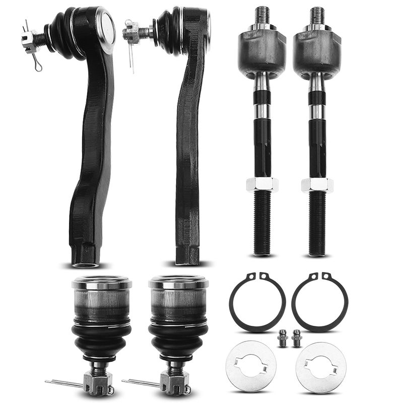 6x Inner & Outer Tie Rod End Front Lower Ball Joint for Honda Civic 92-95 Acura