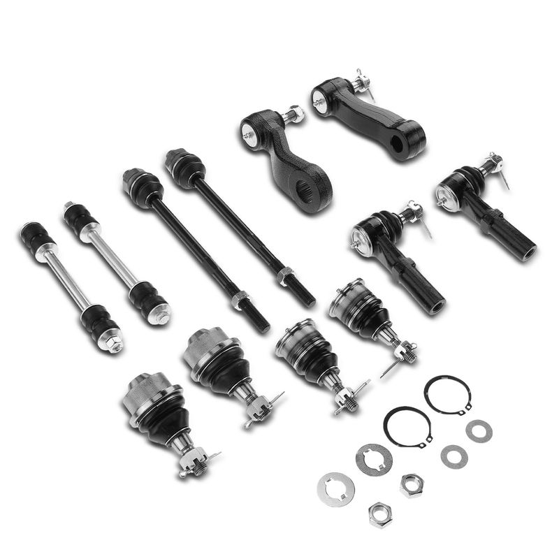 12x Front Sway Bar Link Tie Rod End & Ball Joint for Chevy Silverado GMC Sierra