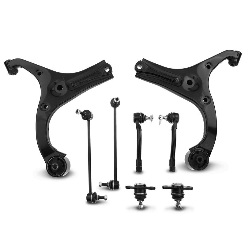 8x Front Control Arm & Stabilizer Bar Link for Hyundai Accent 2006-2011 L4 1.6L