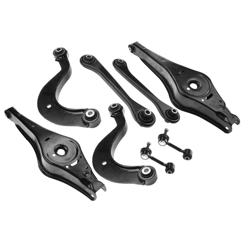 8x Rear Lower & Upper Control Arm with Bushing for Audi A3 VW Jetta Passat Tiguan