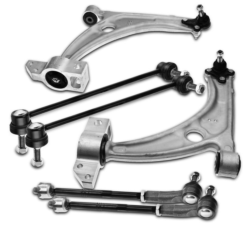 8x Front Control Arms Ball Joints Sway Bar End Links Kit for VW CC Passat Tiguan