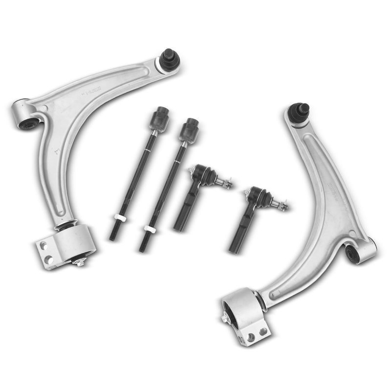 6x Front Control Arm with Ball Joint Tie Rod End for Chevrolet Malibu Pontiac G6