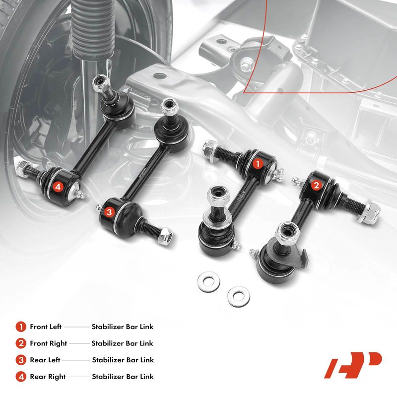 4x Front & Rear Stabilizer Bar Link for INFINITI G35 Nissan 350Z V6 3.5L