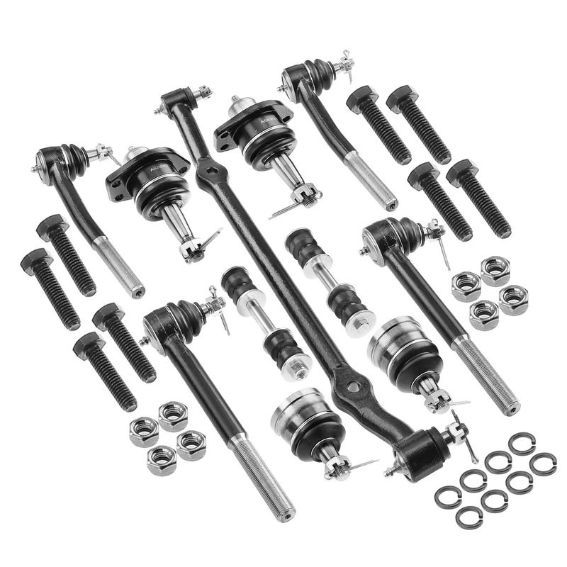 11x Front Sway Bar Link & Ball Joint & Tie Rod End Center Link for Chevy Impala