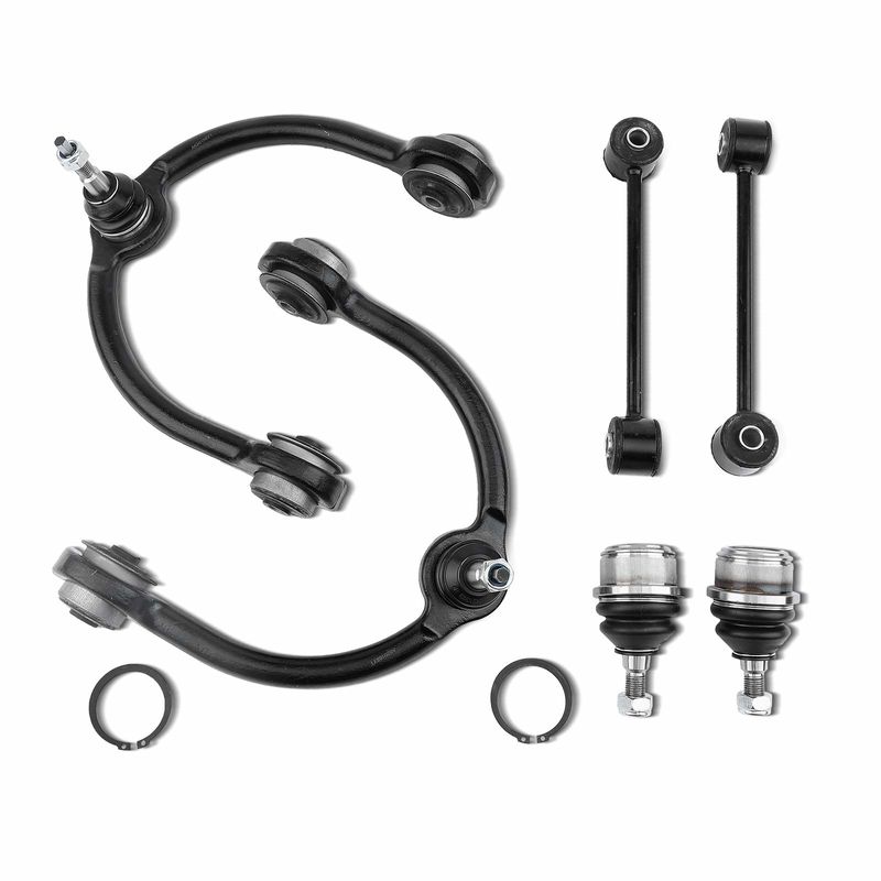 6x Front Upper Control Arm with Ball Joint Sway Bar for Jeep Grand Cherokee 05-10