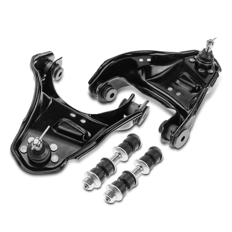 4x Front Upper Control Arm with Sway Bar Link & Ball Joint Assembly for Chevy GMC