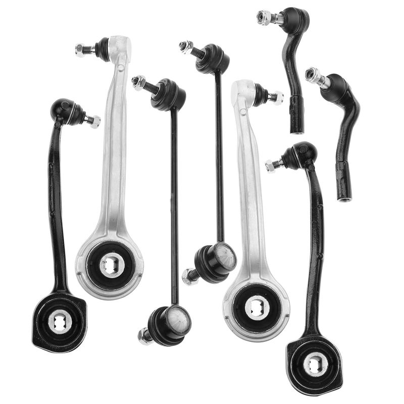 8x Front Control Arm Sway Bar Outer Tie Rod End for Mercedes-Benz W203 C230 C240