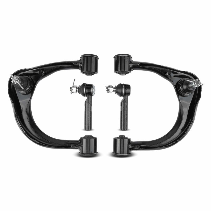 4x Front Upper Control Arm with Ball Joint Outer Tie Rod End for Lexus GX470