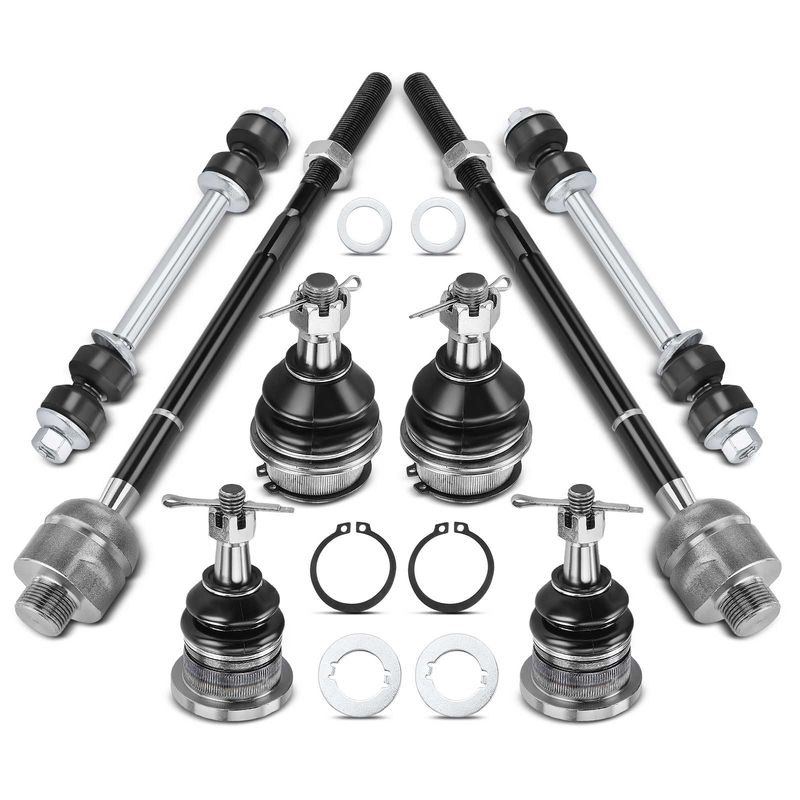 8x Front Sway Bar Link & Tie Rod End Ball Joint for Chevy Express GMC Savana 1500