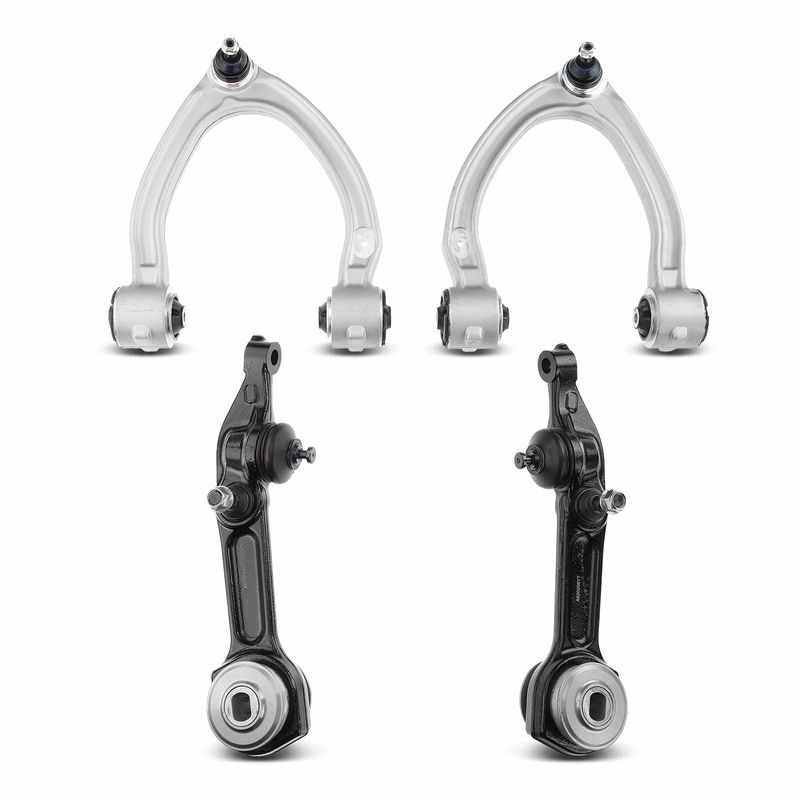 4x Front Lower & Upper Control Arms with Ball Joint for Mercedes-Benz W220 S500